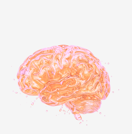 Focused brain illustration