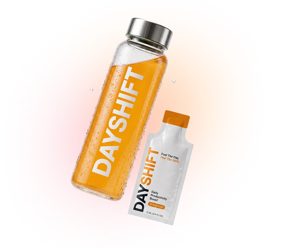 DayShift bottle and pouch